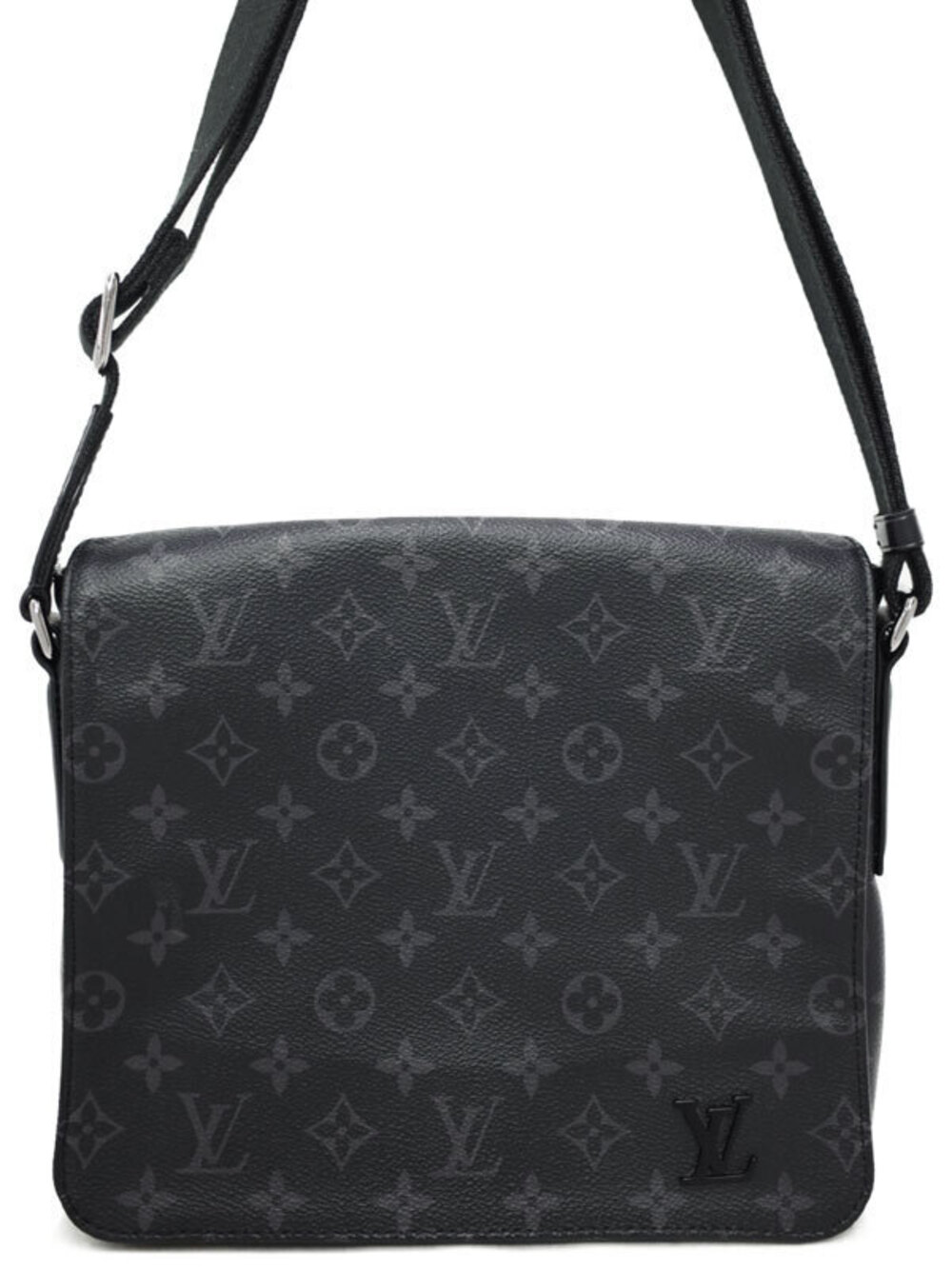 Louis Vuitton Monogram Eclipse Black District NM Shoulder Bag